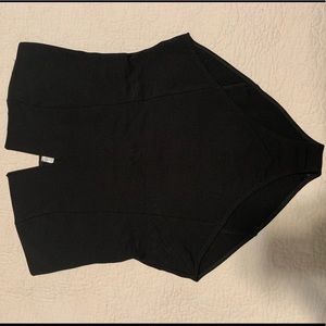 Urban Outfitters Black V-Cut Bodysuit